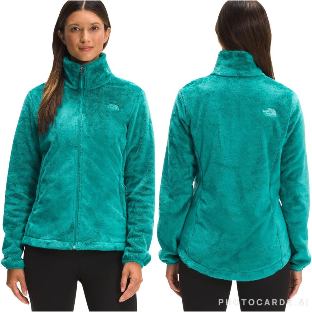 The North Face Osito Full Zip Turquoise Fleece Jacket Small